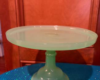 JADEITE CAKE STAND