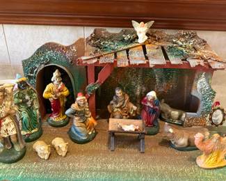 NATIVITY SCENE - PERFECT TO TAKE HOME AND DISPLAY THIS WEEK shes vintage and just darling