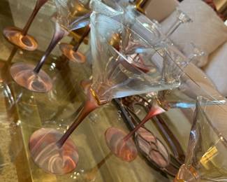 Ok..the iridescent Martini glasses are just the bees knees!