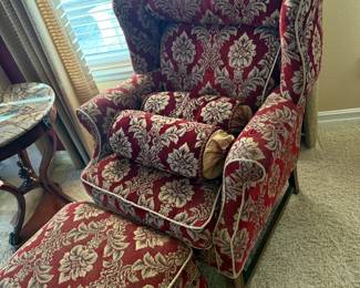 Colorful Armchair with ottoman