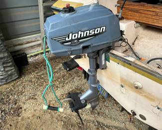 Johnson 3.5 HP Outboard Motor – Runs Great!