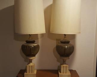 1960s–early 1970s Hollywood Regency / Mid-Century Modern Table Lamps