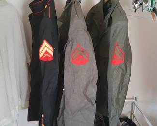 1940s USMC Corporal Dress Blues & Service Wool Jackets – Excellent Condition