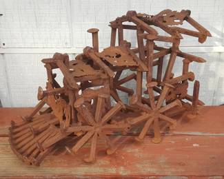 Vintage Welded Nail Sculpture