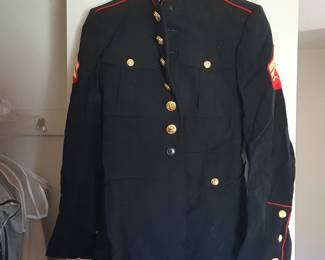 USMC Dress Blue Coat – Sgt. Rank – Excellent Condition