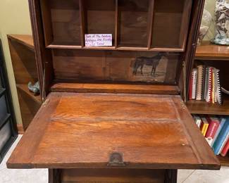 Turn of the Century Antique oak folding Travel Desk