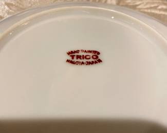 Hand painted Trico Nagoya Japan tea set