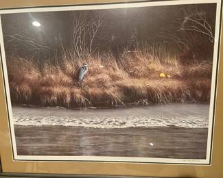 Artwork by Barclay Sheaks, local artist, number 475/950