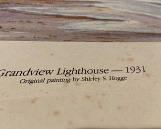 "Grandview Lighthouse-1931" by Shirley Hogge