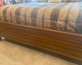 Ornate king headboard and foot board