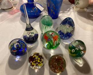 Assorted paperweights