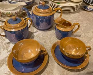 Hand painted Trico Nagoya Japan tea set