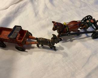 Vintage cast iron toys