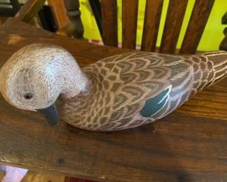 Georgia McDaniel carved decoy from 8/16/84