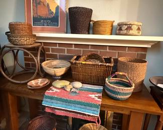 Vintage Baskets, Southwest Baskets, Southwest Art