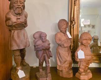 Hand Carved Wooden Figurines