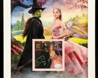 Ariana Grande & Cynthia Erivo Signed Custom Framed "Wicked Soundtrack" CD Album Insert Display