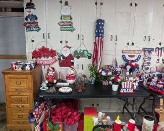 Huge collection of seasonal and holiday decorations and decor
