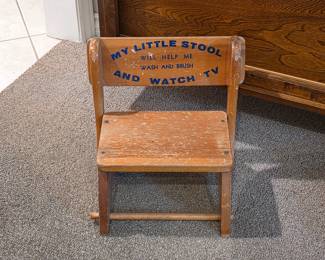 Vintage children's chair