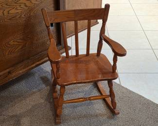 Vintage children's rocking chair