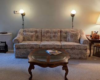 Vintage sofa and coffee table