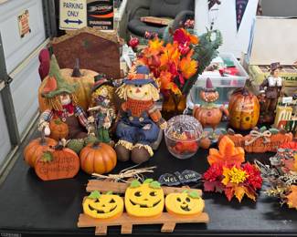 Fall and Halloween decorations