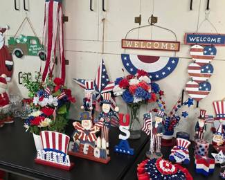 Patriotic and 4th of July decorations