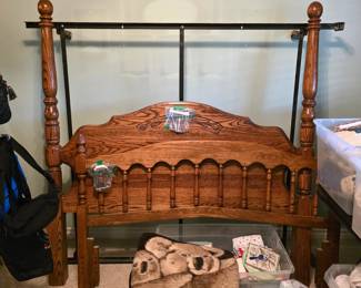 Queen size bed frames and solid wood headboards