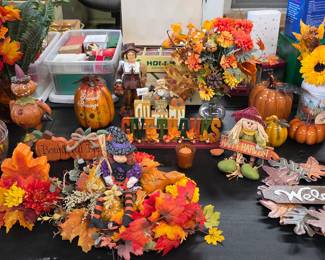 Fall and Halloween decorations