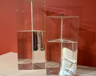 Firelight glass refillable candles