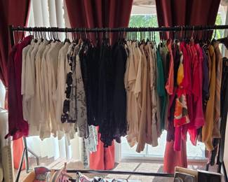 lot's of great clothing and purses