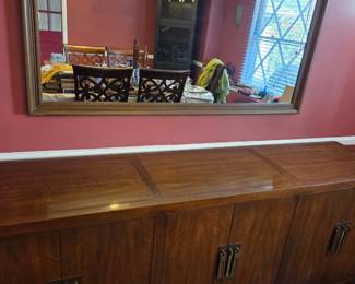 Mid Century Buffet and mirror