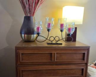 70's wood dresser, home decor