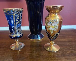 vintage glassware and vases