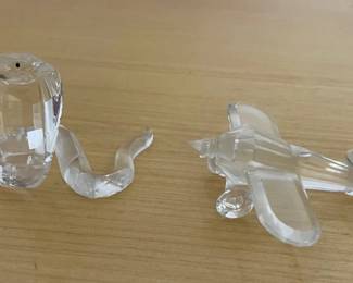 HKF221 - Swarovski Crystal Collectibles - “Cobra”& “Aeroplane”