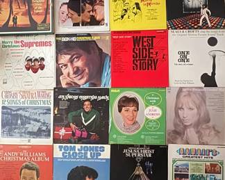 HKF092 16 Assorted Vinyl Records