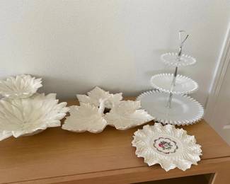 HKF194 Assortment Of 6 Plates And 3 Serving Dishes 