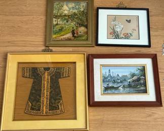 HKF136 Four Framed Art Pieces