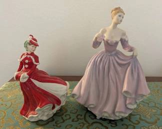 HKF028- Royal Doulton Figurines “Christmas Celebration” and “The Message of Love”