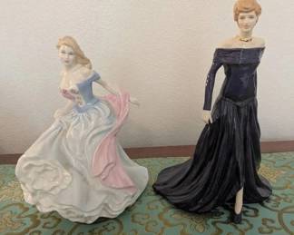 HKF027- Royal Doulton Figurines “Princess Diana” and “The Dancer”