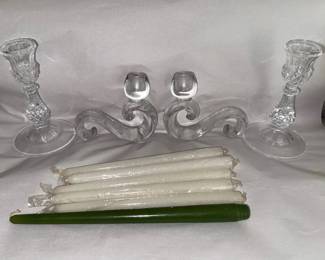 HKF119 Crystal Candleholders and Candlesticks