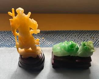 HKF299 Two Jade Sculptures 