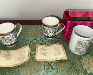 HKF006 Two Noritake Hong Kong Handover bone china Mugs And A Handover Of Hong Kong Souvenir Mug