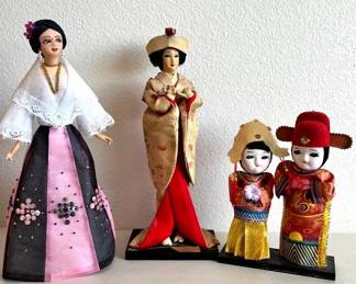 HKF199- Very Old Rare Japanese, Chinese, & Filipino Dolls