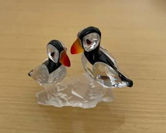 HKF227 - Swarovski Crystal Collectibles - “Puffins”