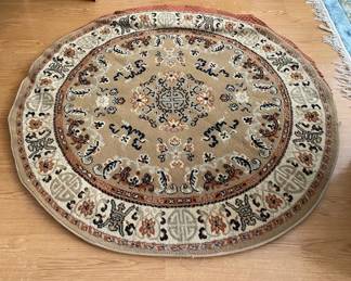 HKF146 - 4x4 Oriental Round Area Rug