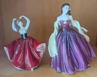 HKF072- Royal Doulton Figurines "Karen" And "Special Celebration"