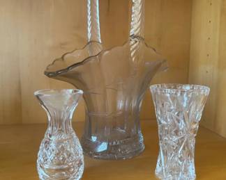 HKF281 Set of Lead Crystal vases 