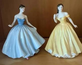 HKF050- Royal Doulton Figurines – “Sweet Innocence” and “Elizabeth”