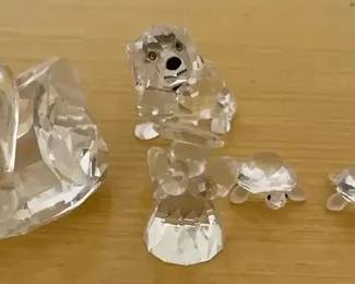 HKF333 - Swarovski Crystal Collectibles - "Swan", "Turtles" , "St. Bernard", "Angel" 